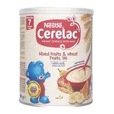 Kaszka zbożowa dla niemowląt pszenno owocowe Cerelac Nestle 400g