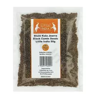 Kminek czarny ziarna Shahi Kala Jeera Black Cumin Seeds Little India 50g