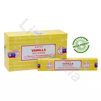 Naturalne kadzidełka o zapachu wanilii Vanilla Incense Satya 15g