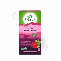 Herbata Tulsi ze słodką różą Tulsi Sweet Rose Organic India 25 torebek