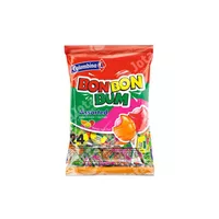 Bubble Gum Lollypops Mix Fruit Surtido Assorted Bon Bon Bum Colombina 24 pcs.