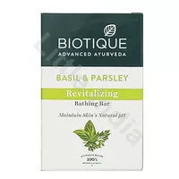 Rewitalizujące mydło w kostce Bazylia & Pietruszka Biotique 75g