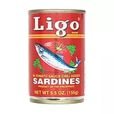 Sardines in Tomato Sauce Chilli Added Ligo 155g