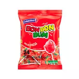 Lizaki truskawkowe z gumą do żucia Rojo Fresa Bon Bon Bum Colombina 24 szt.