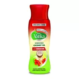 Olejek kokosowy do włosów z hibiskusem Enriched Coconut Oil Hibiscus Vatika Dabur 150ml