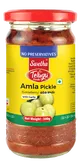 Marynowany agrest indyjski w oleju z czosnkiem Amla Pickle Telugu Foods 300g