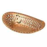 Openwork Cooper Bread Basket Fern 30cm