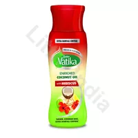 Olejek kokosowy do włosów z hibiskusem Enriched Coconut Oil Hibiscus Vatika Dabur 300ml