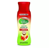 Olejek kokosowy do włosów z hibiskusem Enriched Coconut Oil Hibiscus Vatika Dabur 300ml