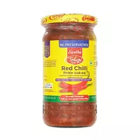 Marynowane czerwone chilli w oleju bez czosnku Telugu Foods 300g