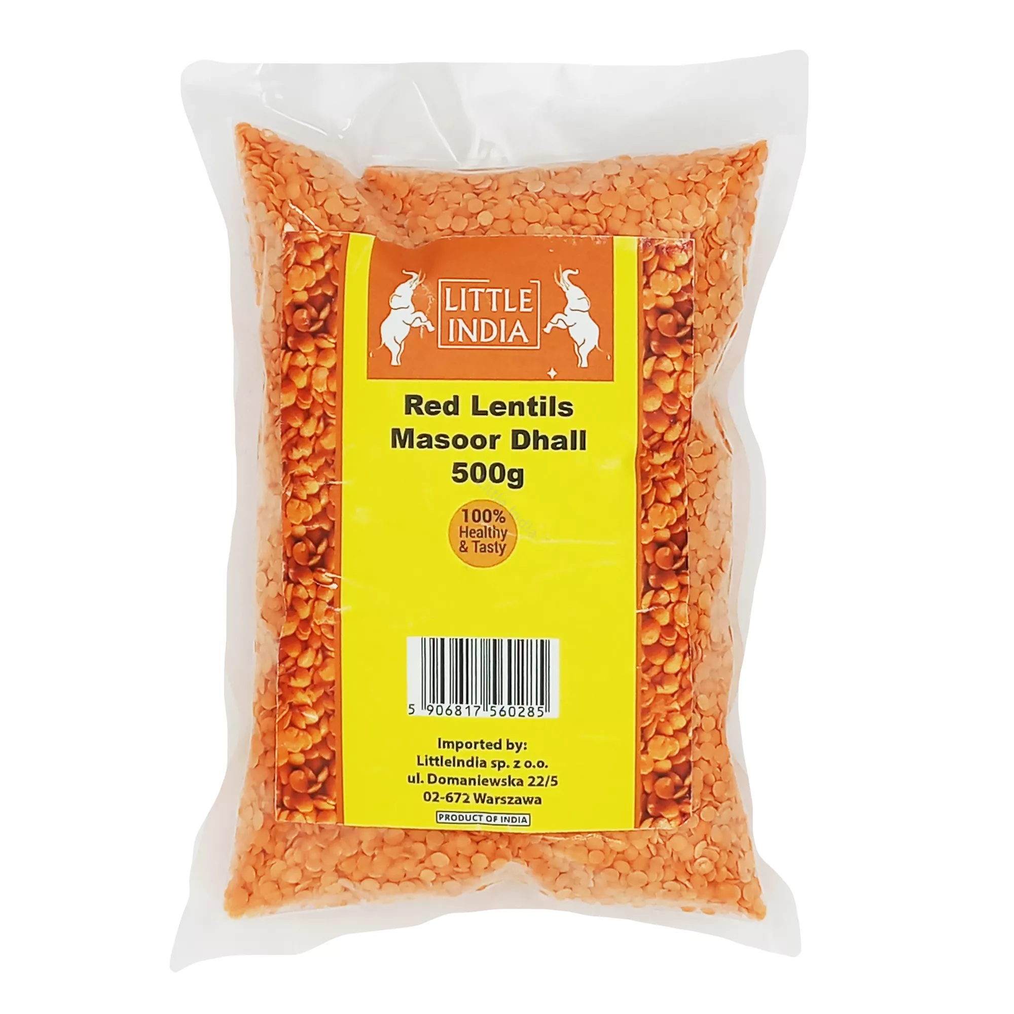 Soczewica czerwona Masoor Dhall Little India 500g