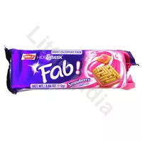 Ciastka z kremem truskawkowym Hide&Seek Fab! Parle 112g