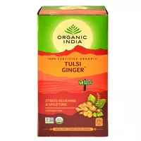 Herbata Tulsi z imbirem Tulsi Ginger Organic India 25 torebek