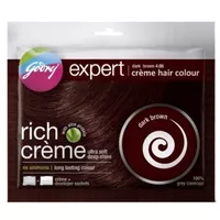 Farba krem do włosów ciemny brąz Dark Brown Godrej Expert 20g+20ml