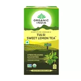 Herbata zielona Tulsi z trawą cytrynową Tulsi Sweet Lemon Tea Organic India 25 torebek