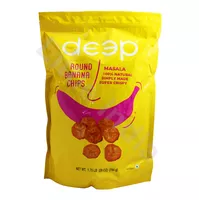 Okrągłe chipsy bananowe z przyprawami Round Banana Chips Masala Deep 794g