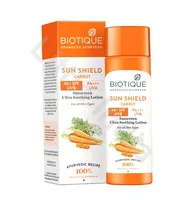 Sun Shield Carrot 40+SPF Sunscreen Ultra Protectective Lotion Biotique 120ml