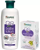 Loción corporal para bebés + Jabón hidratante Himalaya 200ml+75g