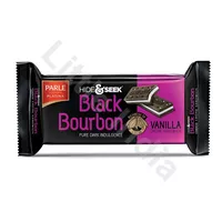 Ciastka z kremem waniliowym Black Bourbon Vanilla Hide&Seek Parle 100g