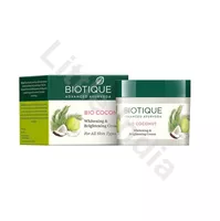 Aufhellende Gesichtscreme Bio Coconut Whitening & Brightening Cream Biotique 50g