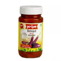 Marynowany Bakłażan Brinjal Pickle Without Garlic In Oil Priya 300g