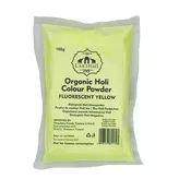 Proszek żółty Organic Holi Colour Powder Fluorescent Yellow Lakshmi 100g