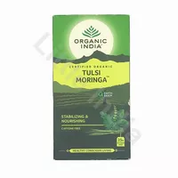 Herbata Tulsi Moringa Organic India 25 torebek