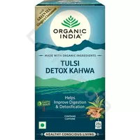 Herbata zielona Tulsi Detox Kahwa Organic India 25 torebek