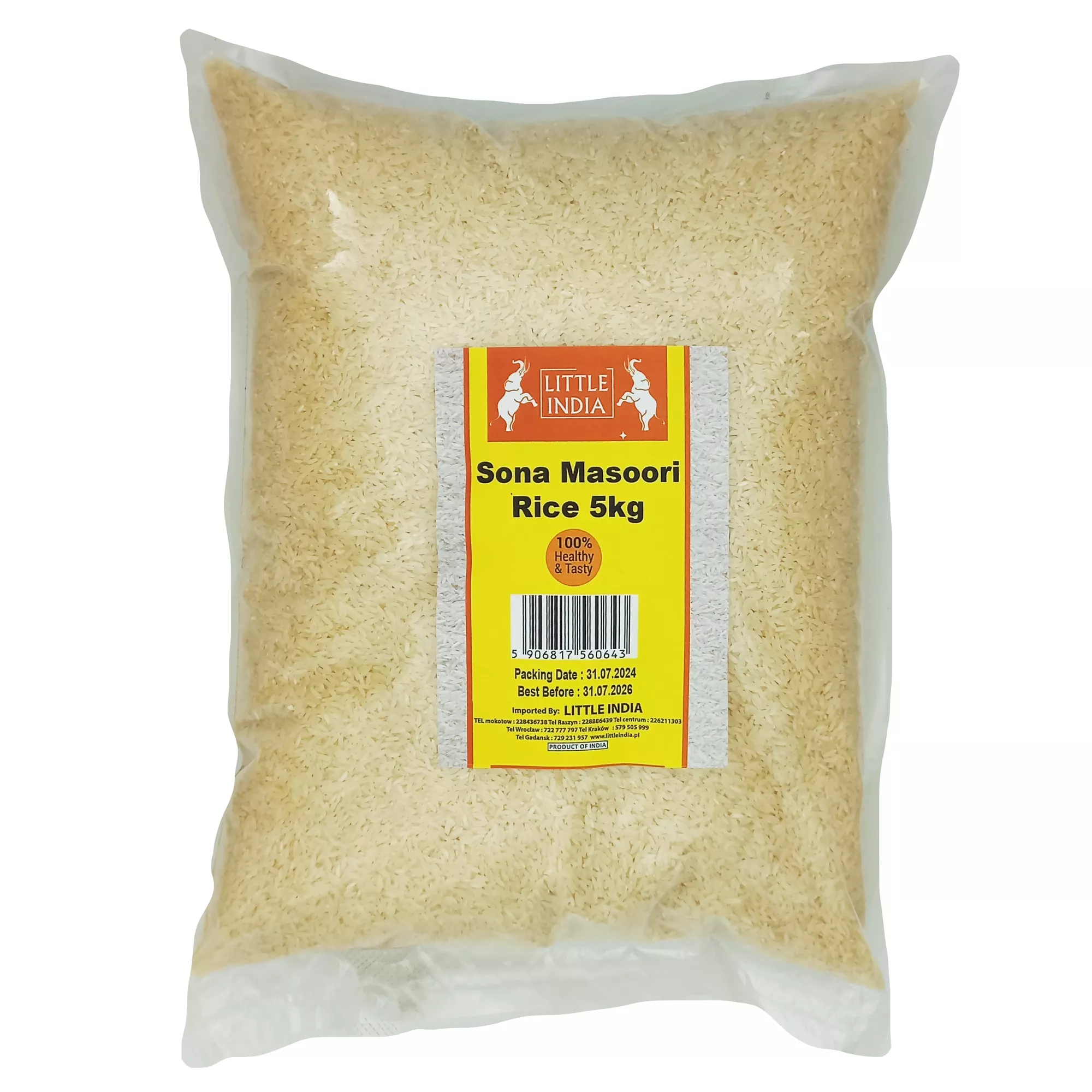 Ryż Sona Masoori Rice Little India 5kg