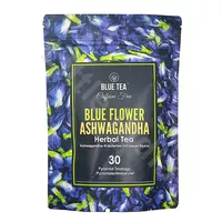 Butterfly Pea Ashwagandha Herbal Tea Blue Tea 30 Pyramid Teabags