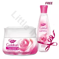 Gulabari Moisturising Cold Cream 55ml + Gulabari Rose Water 59ml FREE Dabur  