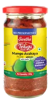 Marynowane Mango Avakaya z czosnkiem Telugu Foods 300g