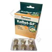 Koflet-SF pastylki na ból gardła o smaku Imbiru (bez cukru) HIMALAYA 6 pastylek