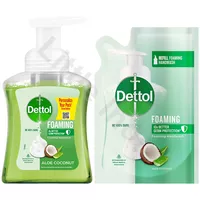 Mydło w piance Dettol Aloes i Kokos 250ml + Uzupełnienie 200ml