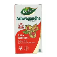 Suplement wzmacniający układ krążenia Ashwagandha Dabur 60 tabletek