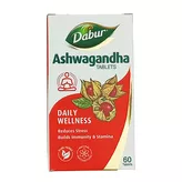 Suplemento fortalecedor del sistema circulatorio Ashwagandha Dabur 60 tabletas