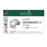 Silver Facial Kit for Clear Bright Skin 6 steps Biotique