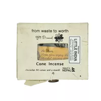 Kadzidełka stożkowe białe Cone Incense Prasad 32szt.