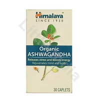 Organic Ashwagandha Releases Stres Boosts Energy Himalaya 30 caplets