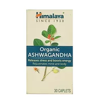 Organic Ashwagandha Releases Stres Boosts Energy Himalaya 30 caplets