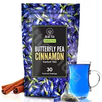 Butterfly Pea Cinnamon Herbal Tea Blue Tea 30 Pyramid Teabags