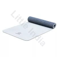 Grey Classic Yoga Mat Wiselife 6mm 183 x 61cm