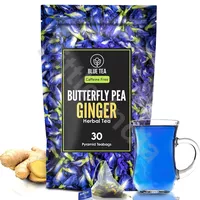 Napar ziołowy klitorii z imbirem Butterfly Pea Ginger Blue Tea 30 piramidek