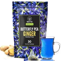 Napar ziołowy klitorii z imbirem Butterfly Pea Ginger Blue Tea 30 piramidek