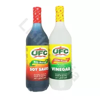 Zestaw ocet trzcinowy i sos sojowy Vinegar and Soy Sauce UFC 2x1l