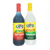 Zestaw ocet trzcinowy i sos sojowy Vinegar and Soy Sauce UFC 2x1l