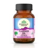 Flaxseed Oil Omega-3 Healthy Heart Organic India 60 kapsułek