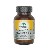 Olej lniany Flaxseed Oil Organic India 60 kapsułek