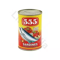 Sardines in Tomato Sauce Hot 555 155g