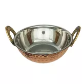 Kadai Bowl Made Of Copper And Stainless Steel 300ml